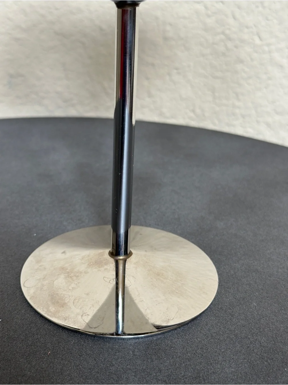 B&B Cognac Branded Martini Glass Minimalist Stainless Steel Design